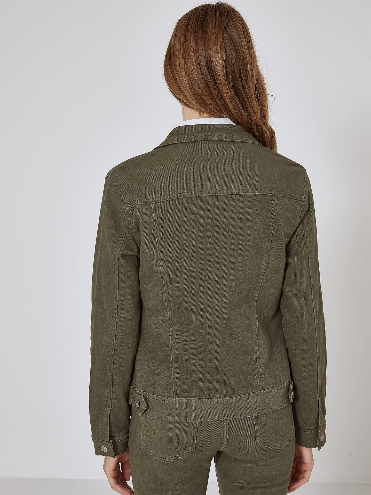 Denimjakke med stræk plus size by G-Smack