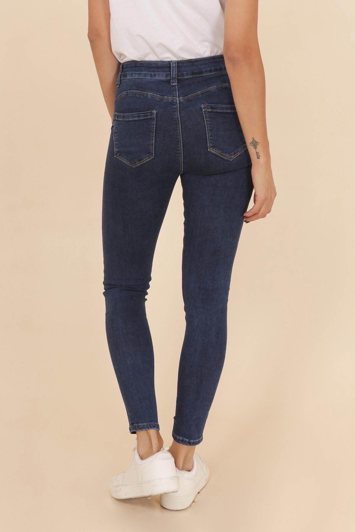 Darkwash push up jeans