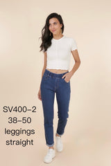 Jeans med elastik i taljen by G-Smack