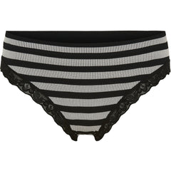 ISA stripe rib panties lace