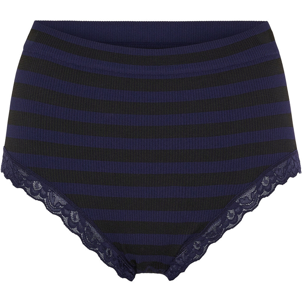 ISA stripe rib midi panties lace