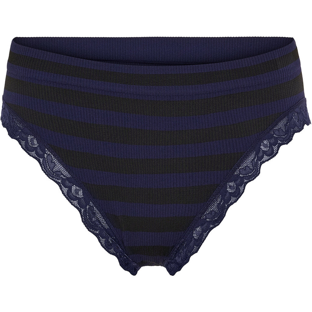 ISA stripe rib panties lace