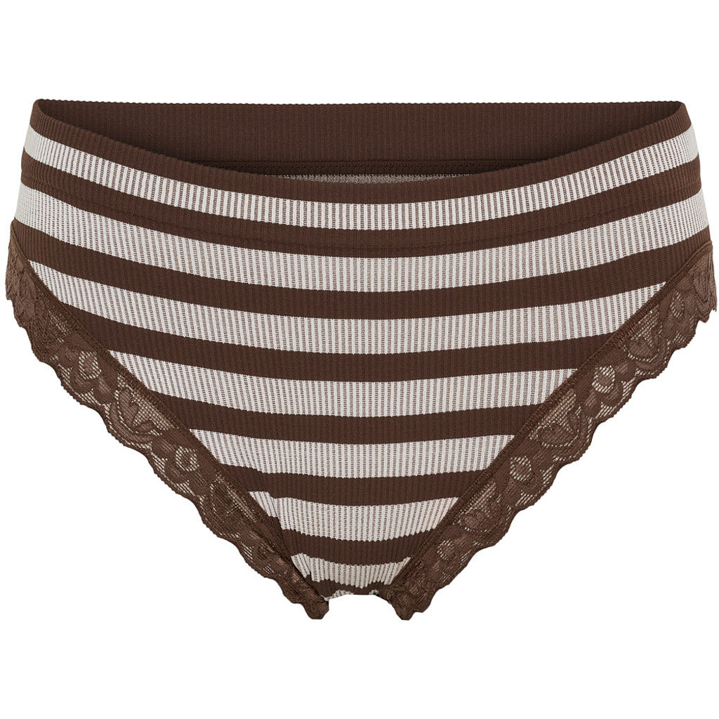 ISA stripe rib panties lace