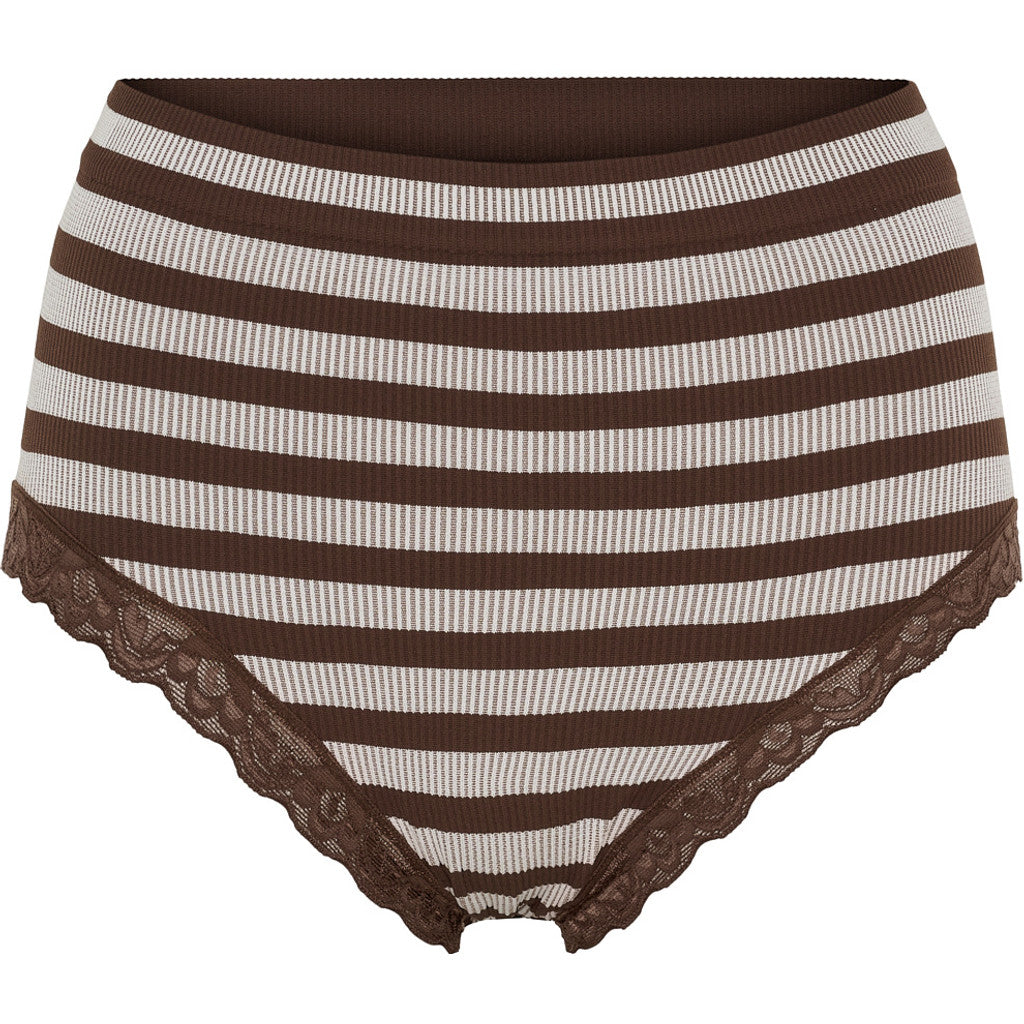 ISA stripe rib midi panties lace