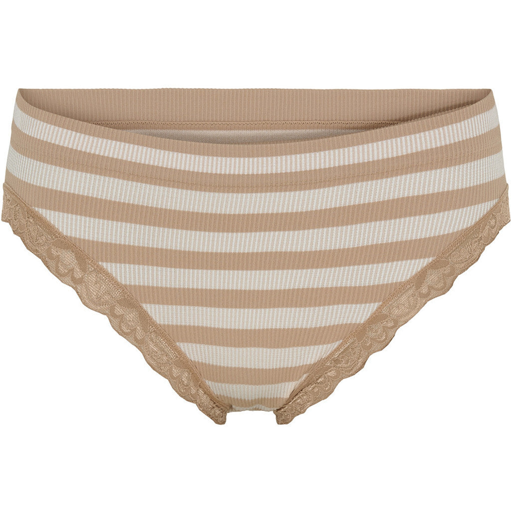 ISA stripe rib panties lace