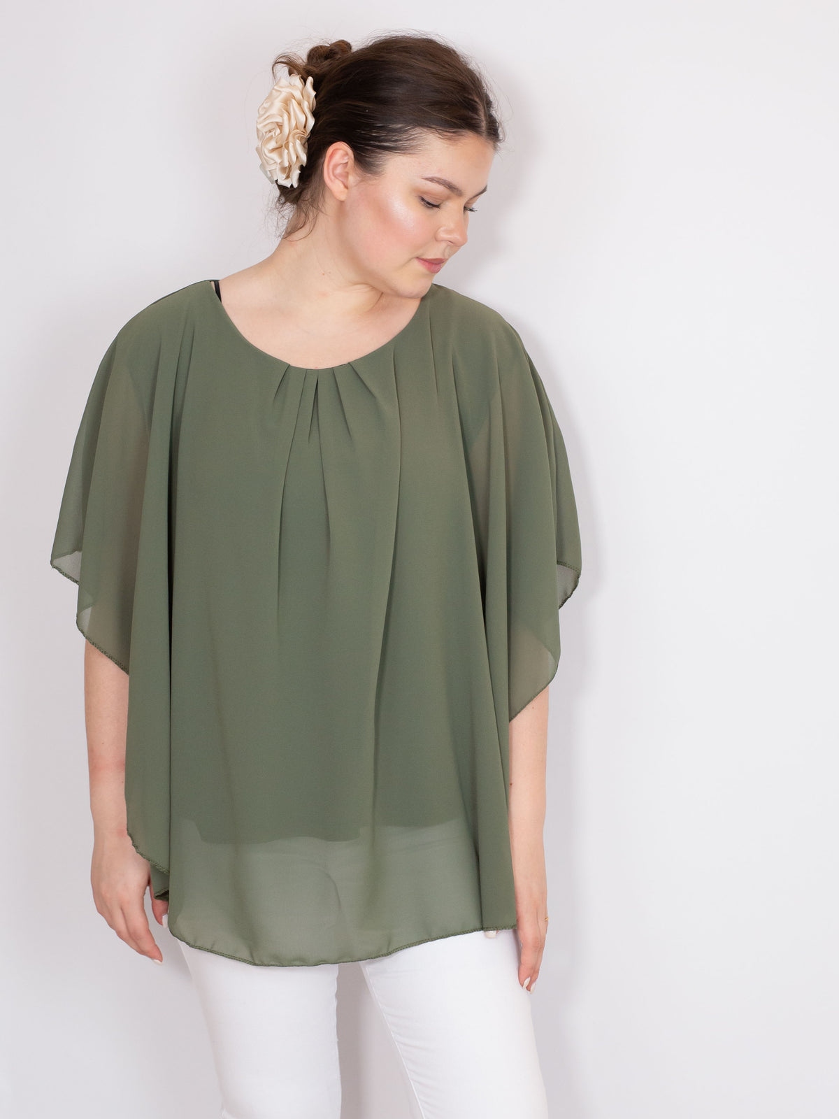 Chiffon overdel - Brystmål 130cm