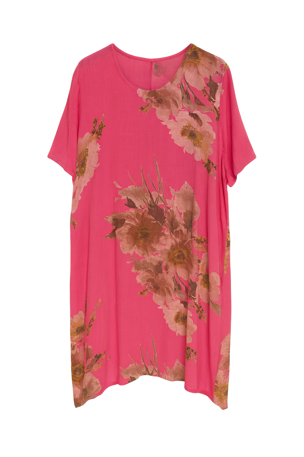 Kjole med blomsterprint - Brystmål 130cm - Bomuld