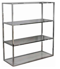 Silver shelf 99x39x120cm