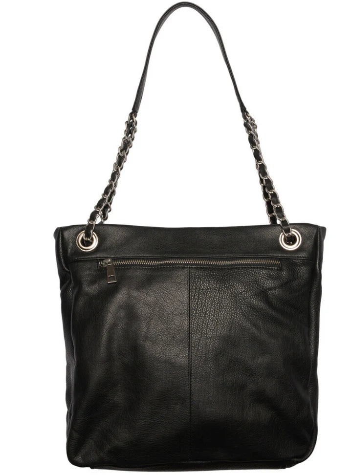 Tim & Simonsen Duffy Chain Bag med guld lynlås 30x30cm