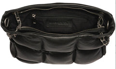 Tim & Simonsen Duffy Chain Bag med guld lynlås 30x30cm