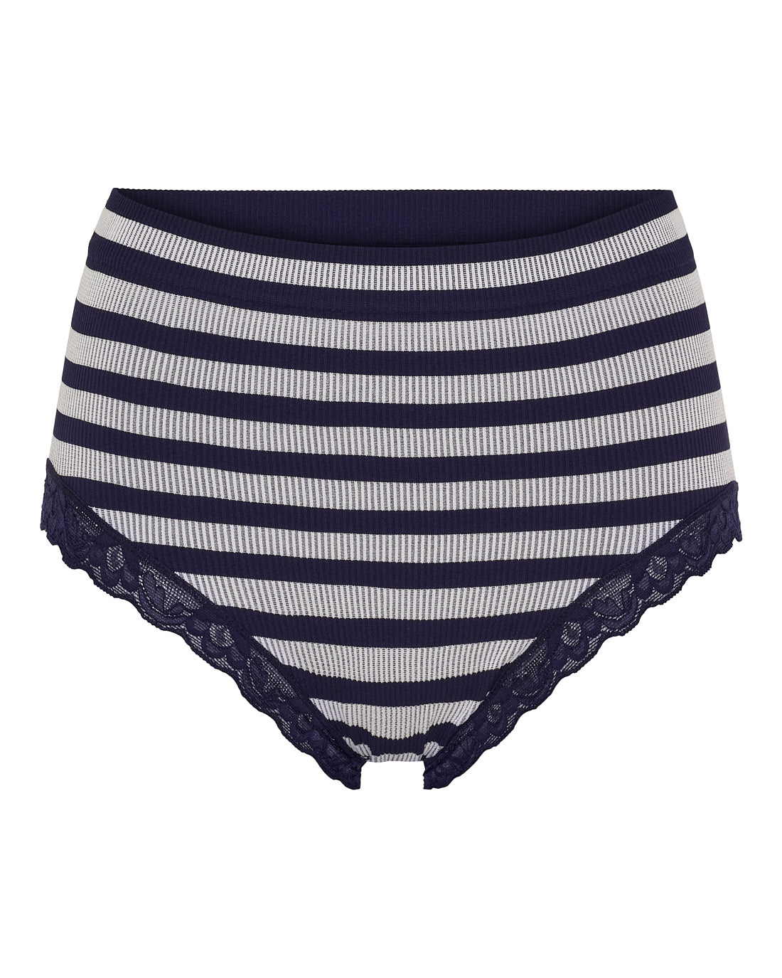 ISA stripe rib midi panties lace