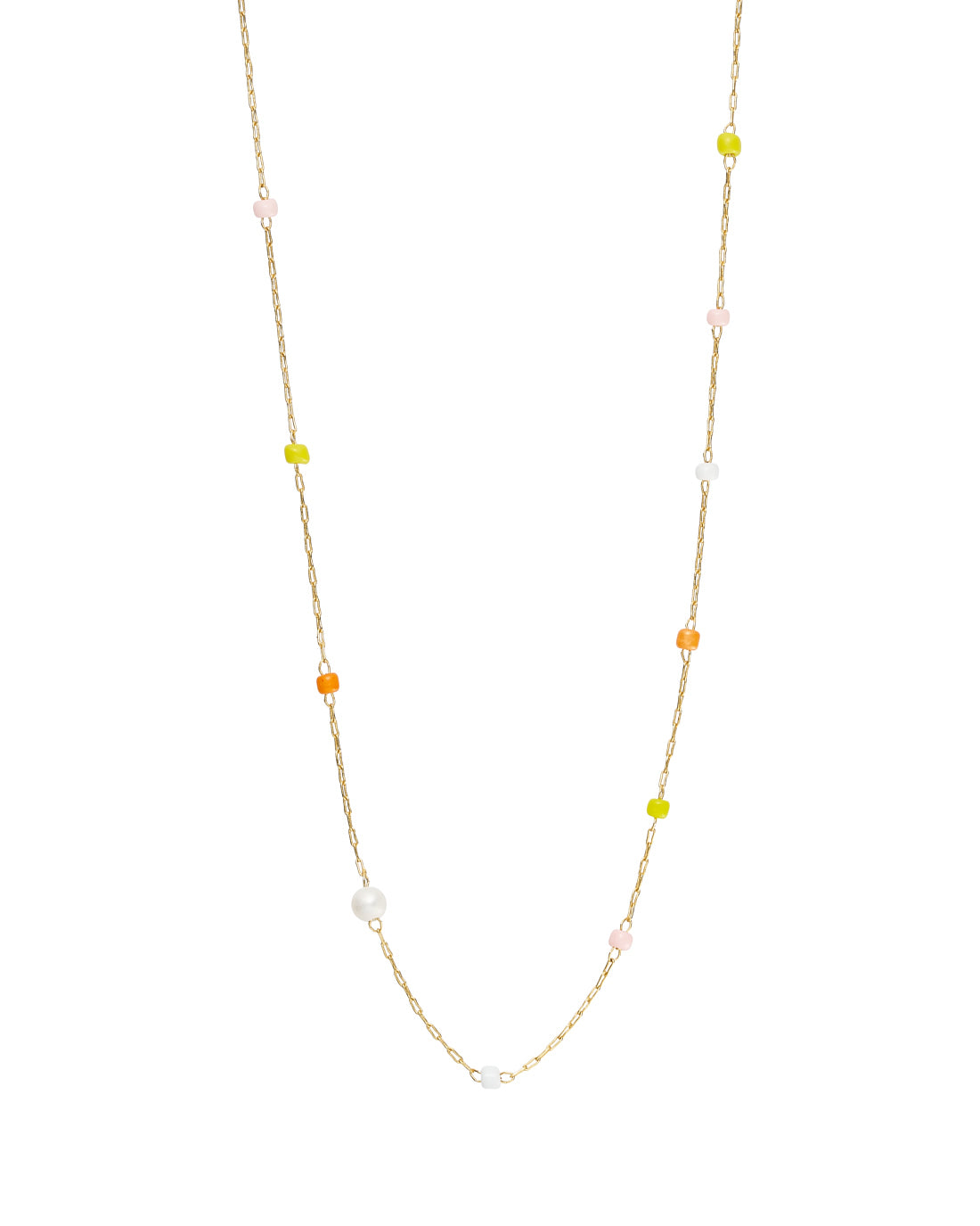 Tim og Simonsen Atiana yellow Necklace 70 cm
