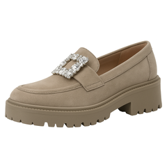 Loafers med bling broche