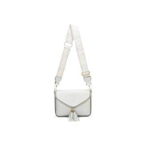 Crossbody taske med lynlås rum -