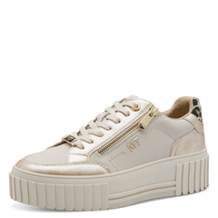 Marco Tozzi plateau sneakers med leo detalje cream comb