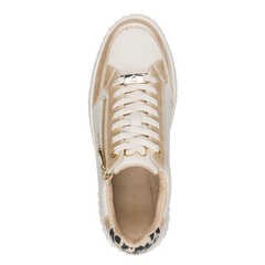 Marco Tozzi plateau sneakers med leo detalje cream comb