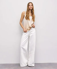 Access Satin top with ribbed details