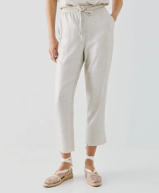 Access Metallic-effect pants with an elastic waistband