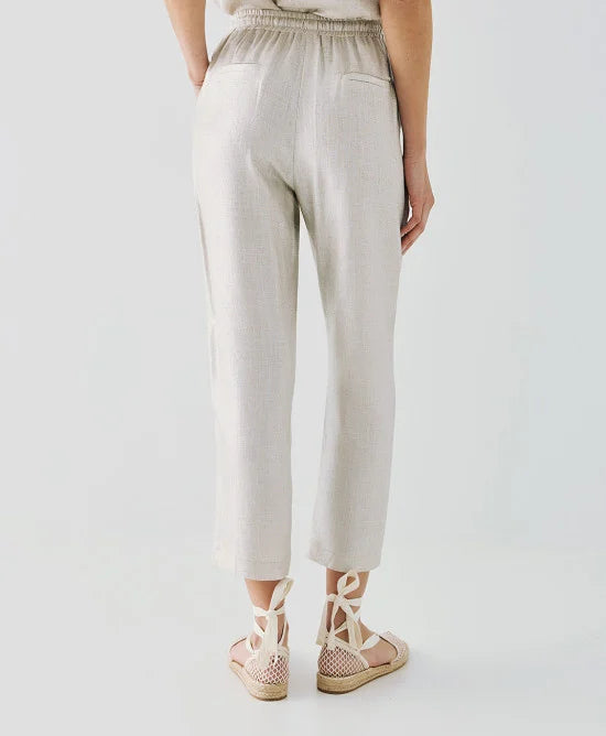 Access Metallic-effect pants with an elastic waistband