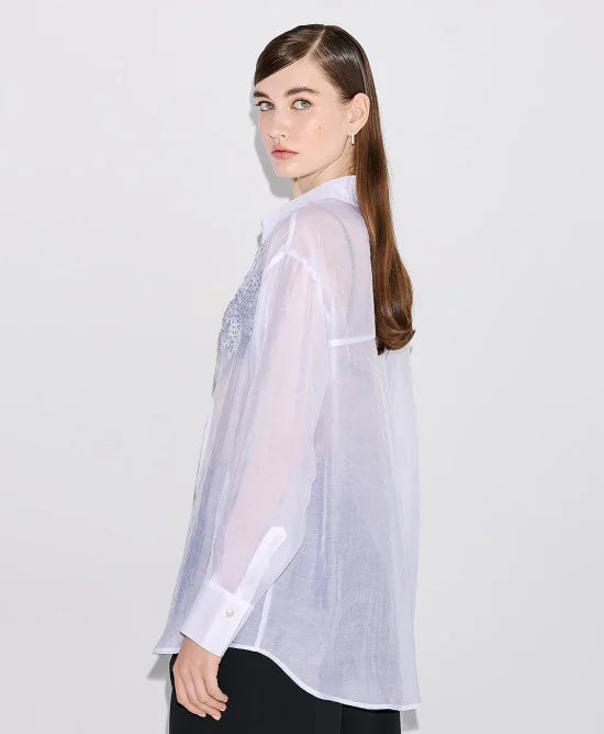 Access Shirt with embroidery and sequins