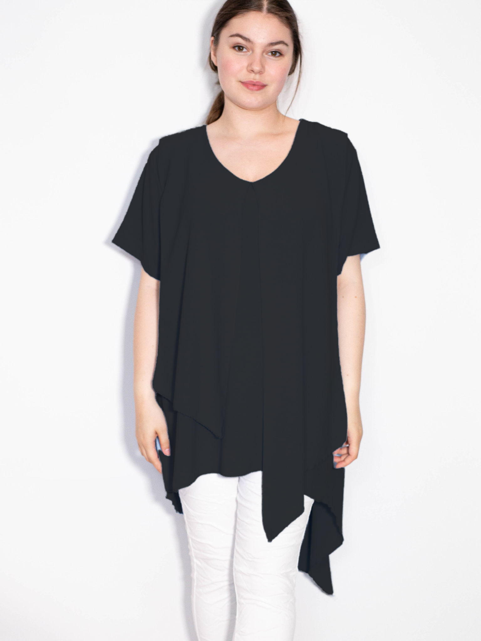 Asymmetrisk bluse - Brystmål 130cm