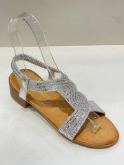 Sandal med snoning bling -