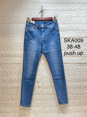 Jeans med push up mediumwash