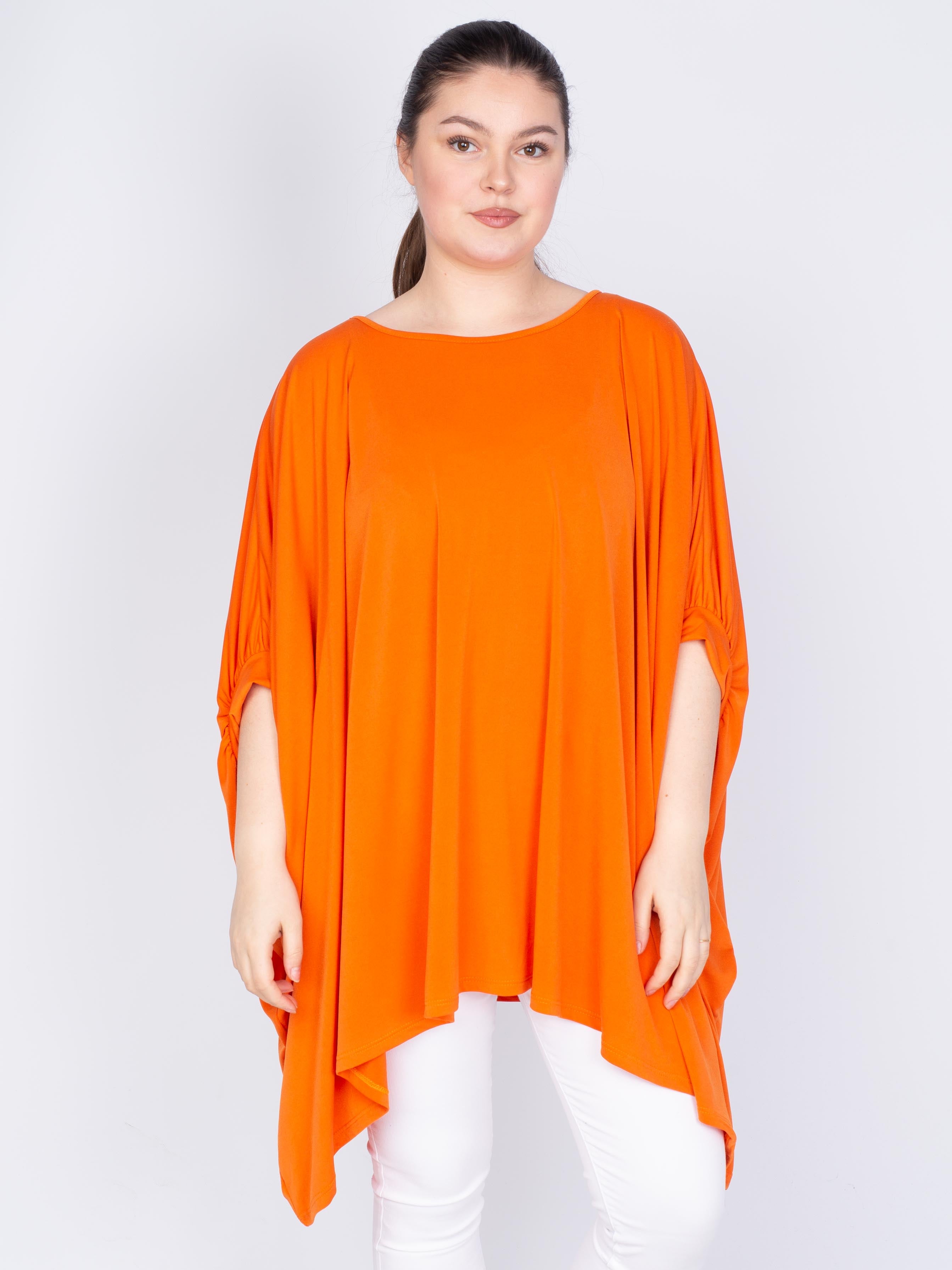 Oversize asymmetrisk bluse - Brystmål 200cm - - Live 1