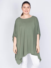 Oversize asymmetrisk bluse - Brystmål 200cm - Ingen returret - Live 1