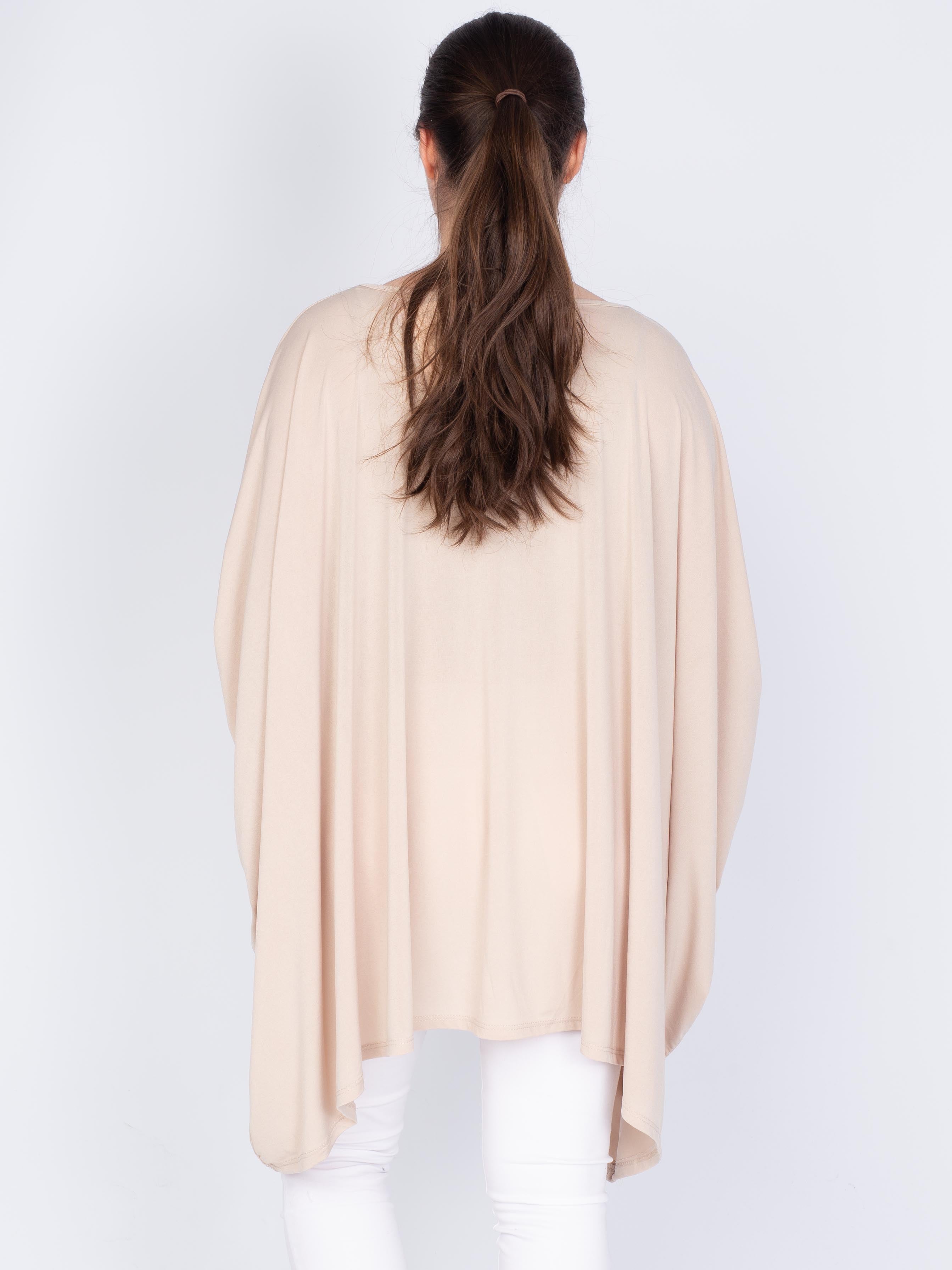 Oversize asymmetrisk bluse - Brystmål 200cm - - Live 1