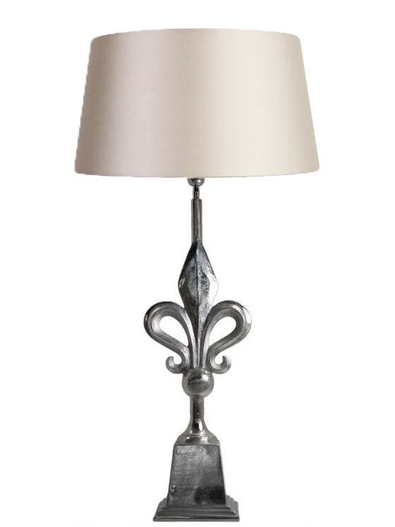 Lamp base lily ALU RAW / NI 29x22x94