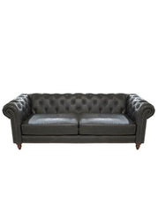 Chesterfield sofa 2.5 seater PU 150x50x50cm