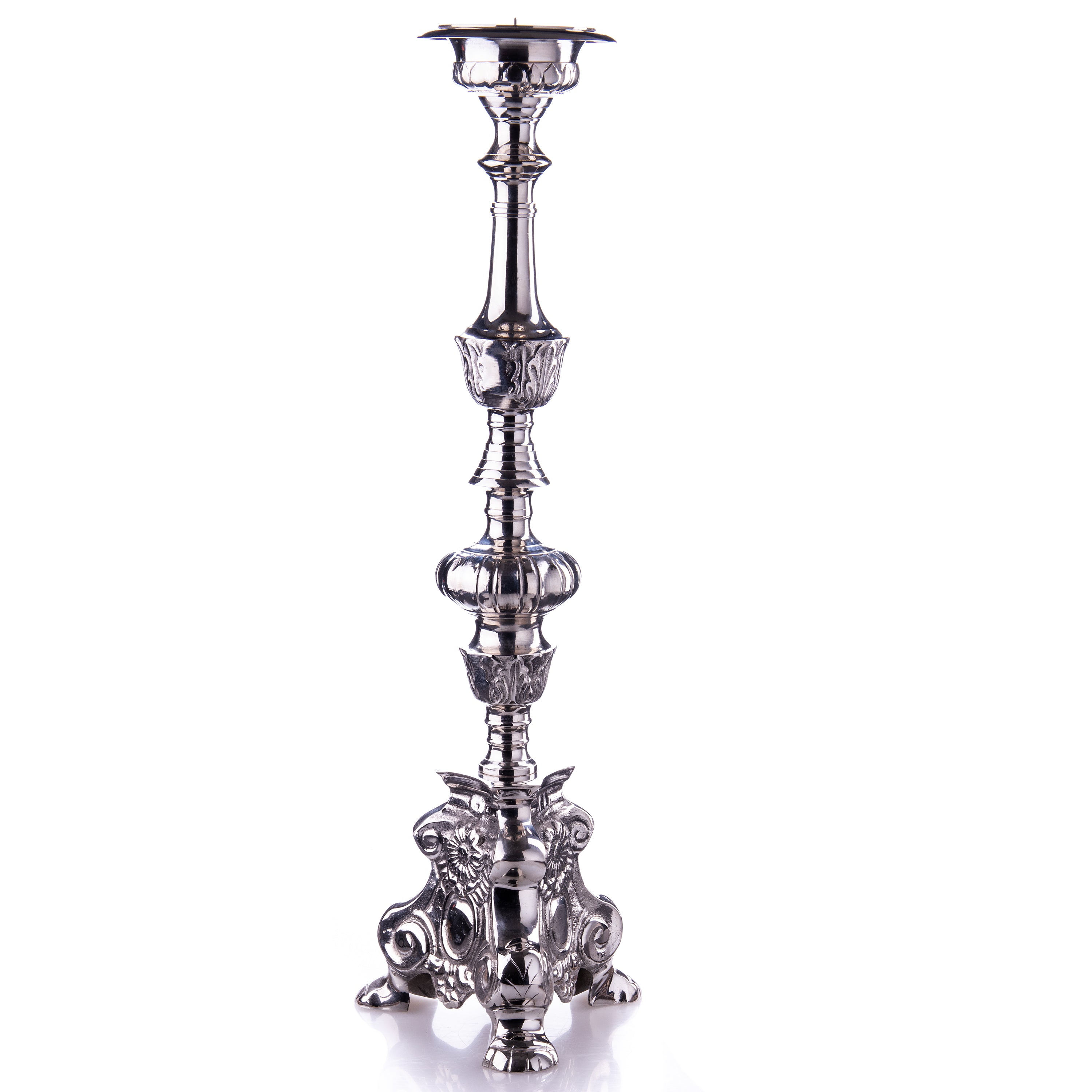 Silver candlestick 45x15x15cm