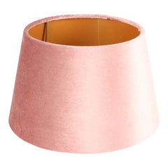 Pink velor lampshade 20 cm