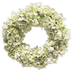 Hydrangea wreath white green 40 cm