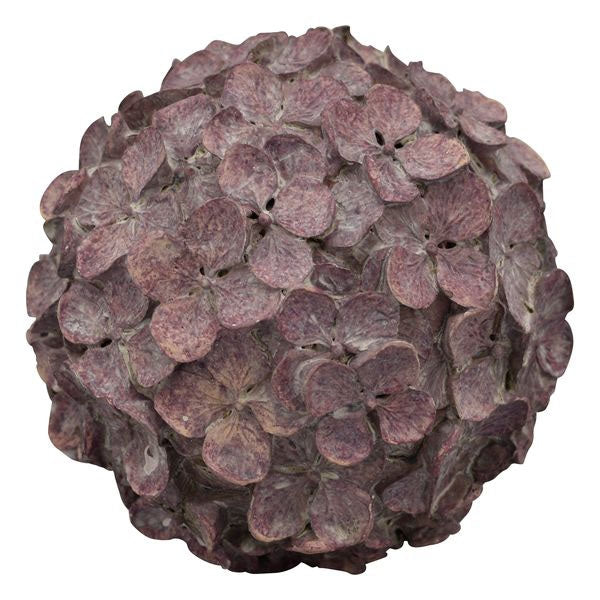 Polyresin flower ball for decoration 12x12x12 cm