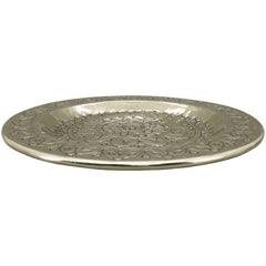 Aluminum dish with silver pattern 50x50x2 cm