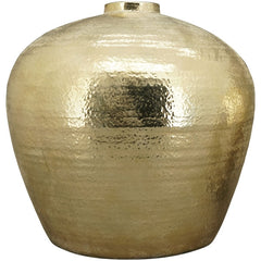 Gold vase stoneware 39x39x38 cm