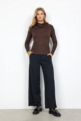 Soyaconcept trousers with wide legs and pockets