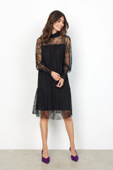 Soyaconcept lace dress with frill 
