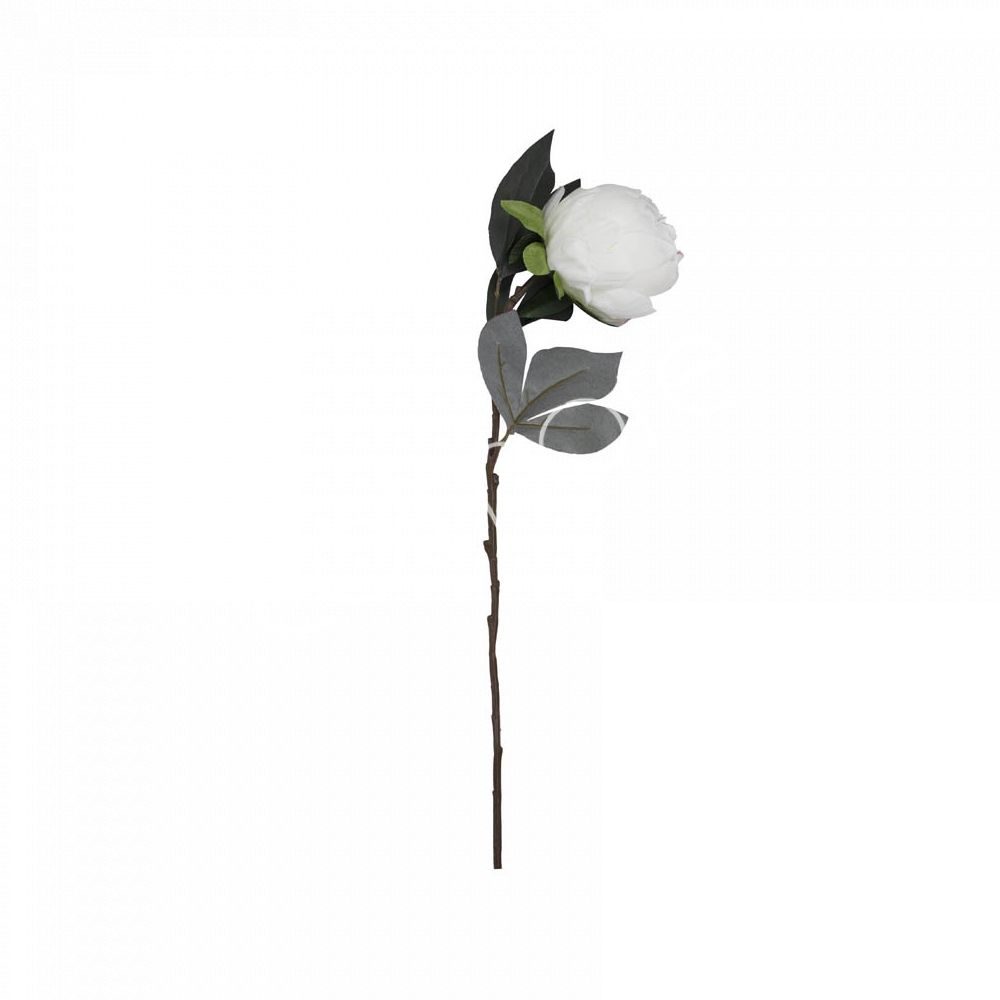 Flower peony white 67cm