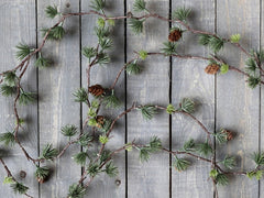 Fleur Wreath of cones with glitter, 048 cm natural