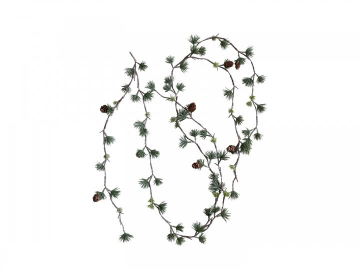 Fleur Wreath of cones with glitter, 048 cm natural