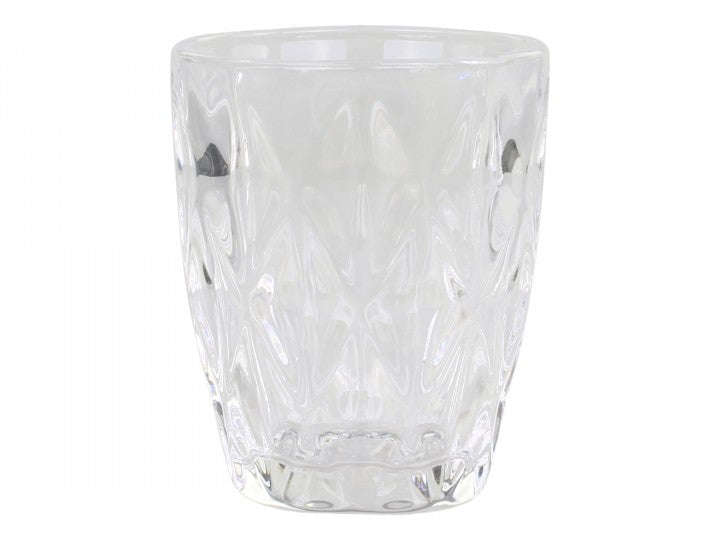 Glass with diamond cut