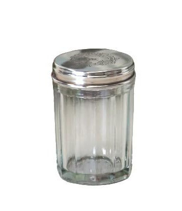 Small glass box with decoration