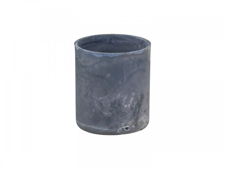 Candle holder with magnet, H2.5/02 cm antique zinc