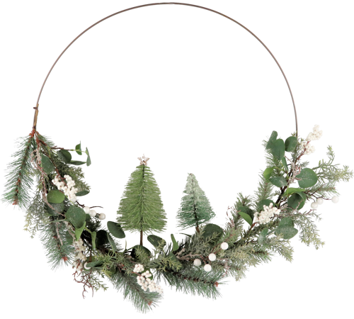 DECO WREATH”FOREST” 70x70x11cm