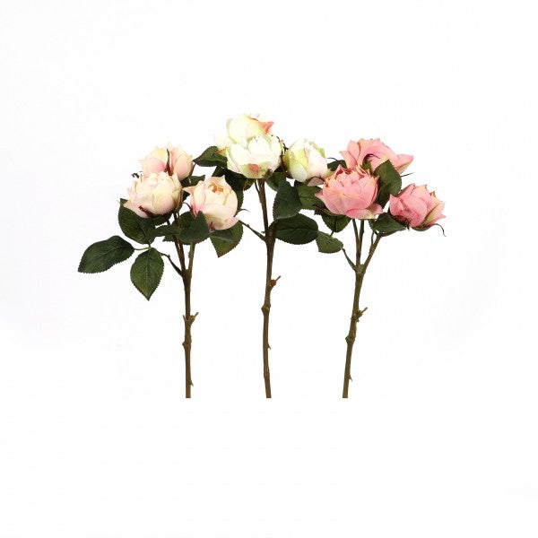 Rose "Windsor", 39 cm, 3 Buds bright pink