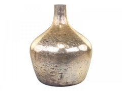 Vase, H33/Ø25 cm antique guld
