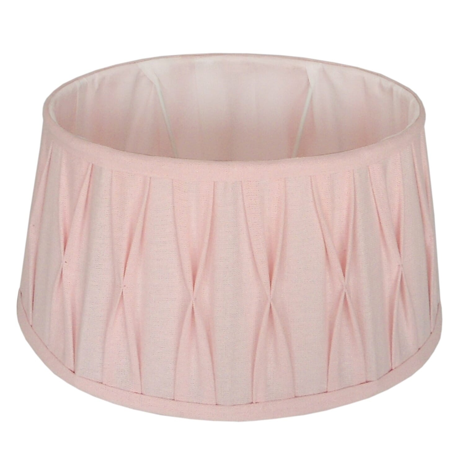 Standing lampshade pleated Riva oval 33 cm pink